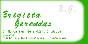 brigitta gerendas business card